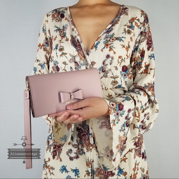 Kate spade Linney Baldwin Street Dusty Pink Wallet - Picture 2 of 7